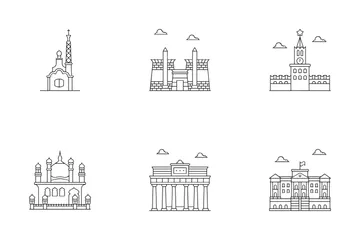 World Famous Landmarks Icon Pack
