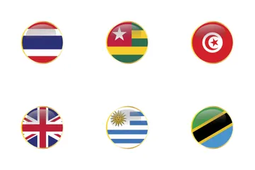 World Flags Circular Icon Pack