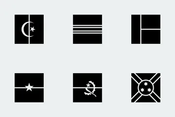 World Flags Glyphs Icon Pack