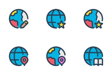 World Globe Network Vol-2 Icon Pack