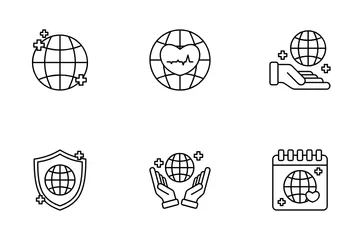 World Health Day Icon Pack