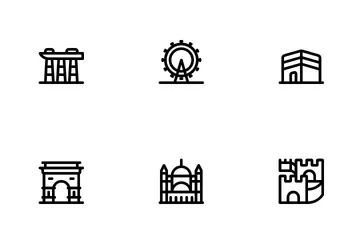 World Landmark Icon Pack