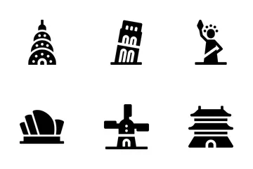 World Landmark Icon Pack