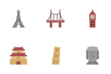 World Landmark Icon Pack