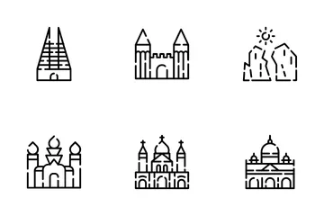 World Landmark Icon Pack