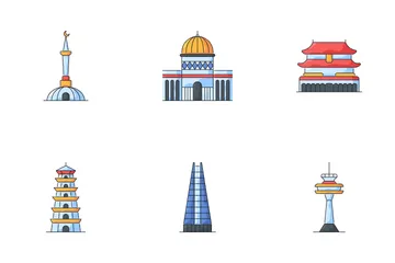 World Landmark Icon Pack