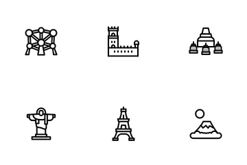 World Landmark Icon Pack