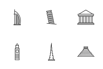 World Landmarks Icon Pack