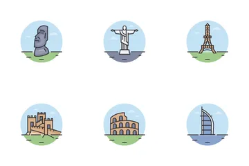 World Landmarks Icon Pack