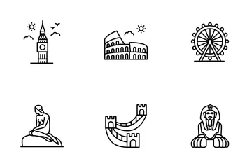 World Landmarks Icon Pack