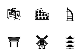 World Landmarks Icon Pack