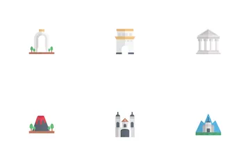 World Landmarks Icon Pack