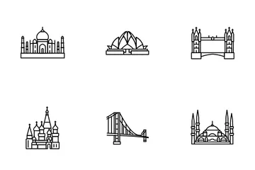 World Landmarks Icon Pack