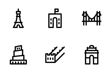 World Landmarks Icon Pack