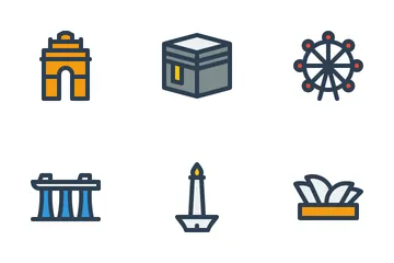 World Landmarks Icon Pack