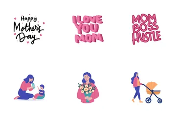 World Mother's Day Icon Pack