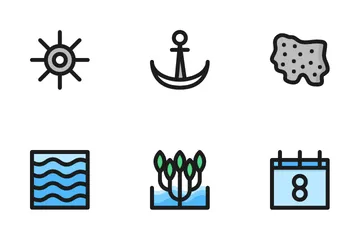 World Ocean Day Icon Pack