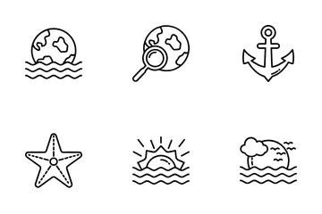 World Ocean Day Icon Pack