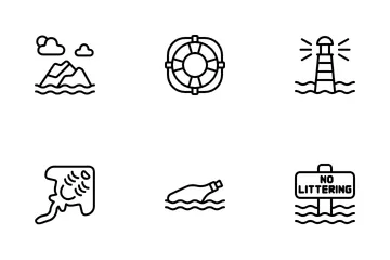 World Oceans Day Icon Pack