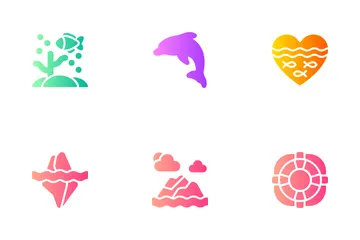 World Oceans Day Icon Pack