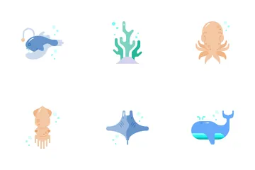 World Oceans Day Icon Pack