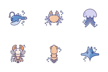 World Oceans Day Icon Pack