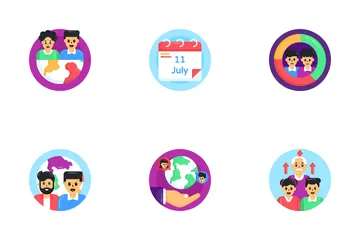 World Population Day Icon Pack