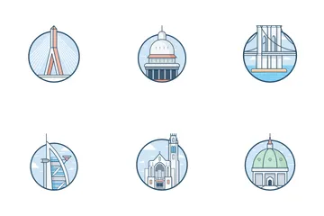 World Top Cities Icon Pack