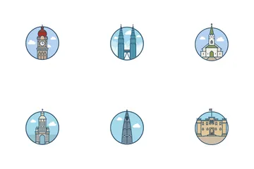 World Top Cities Icon Pack