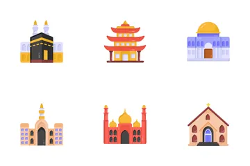 Worship Buildings Icon Pack