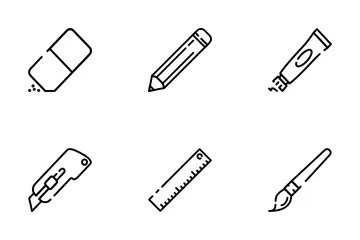 Writing And Art Tools Icon Pack