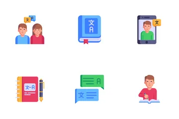 Writing And Translation Services Icon Pack
