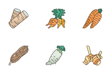 Wurzelgemüse Symbolpack