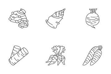 Wurzelgemüse Symbolpack