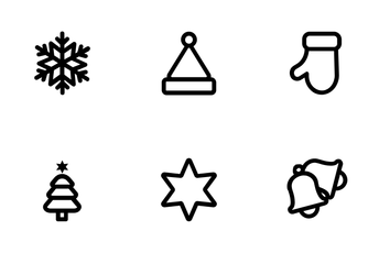 X-mas ( Outline ) Icon Pack