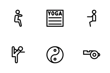 Yoga And Fitness Vol 2 Icon Pack