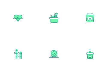 Yoga And Meditation Icon Pack
