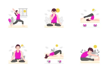 Yoga Avatar Icon Pack