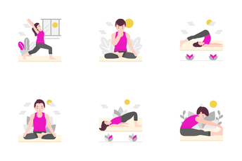 Yoga Avatar Icon Pack