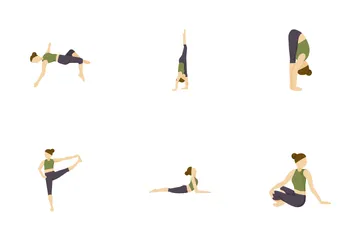 Posizioni yoga Icon Pack