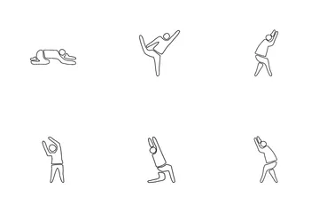 Yoga-Posen Symbolpack