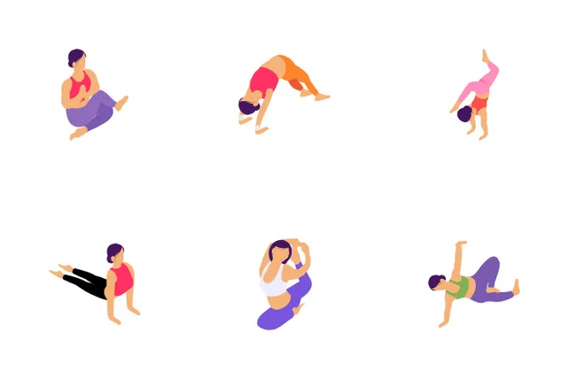 Download Yoga Poses Icon pack Available in SVG, PNG & Icon Fonts