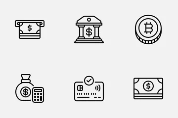 Zahlung und Finanzen Symbolpack