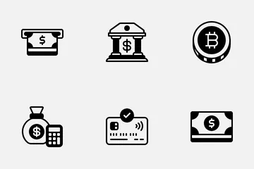 Zahlung und Finanzen Symbolpack