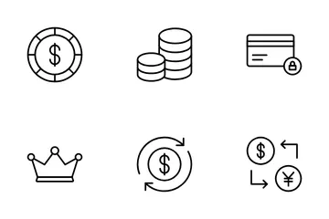 Zahlung und Online-Banking Symbolpack