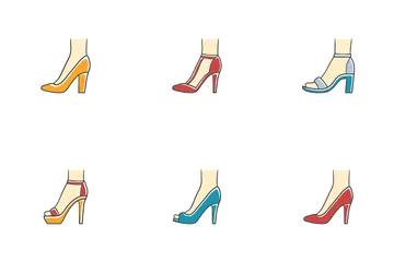 Zapatos de mujer Paquete de Iconos