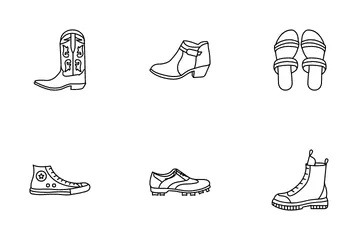 Zapatos y botas Paquete de Iconos
