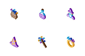 Zauberer Magie Symbolpack