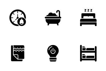Zeit zu schlafen Symbolpack