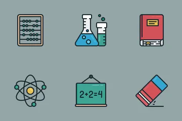 Zlico: Education #1 (Lineal Color) Icon Pack